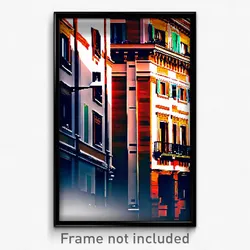 Pixel Art Poster - All Over The Place Italian Architecture (8 Bit Print)