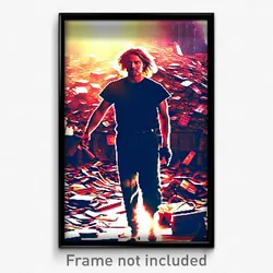 Pixel Art Poster - Valuable Dump (8 Bit Psychedelic Trippy Video Game Print)