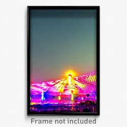 Pixel Art Poster - Flamboyant Cataract (8 Bit Psychedelic Video Game Print)