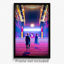 Pixel Art Poster - Captivating Academy (8 Bit Psychedelic Video Game Print)