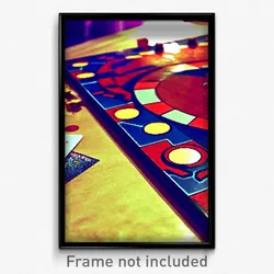 Pixel Art Poster - Rundown Board Game (8 Bit Psychedelic Video Game Print)