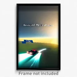 Pixel Art Poster - Beautiful Pass (8 Bit Psychedelic Trippy Video Game Print)