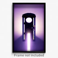 Pixel Art Poster - Novel Bolt Hole (8 Bit Psychedelic Trippy Video Game Print)