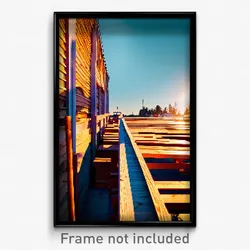 Pixel Art Poster - Graceful Lumber Yard (8 Bit Psychedelic Video Game Print)