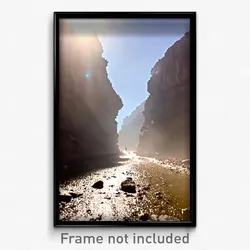 Pixel Art Poster - Grimy Canyon (8 Bit Psychedelic Trippy Video Game Print)