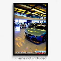 Pixel Art Poster - Superficial Car Dealership (8 Bit Video Game Print)