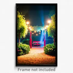 Pixel Art Poster - Secret Yard (8 Bit Psychedelic Trippy Weird Video Game Print)