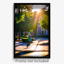 Pixel Art Poster - Sunny Earldom (8 Bit Psychedelic Trippy Video Game Print)