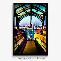 Pixel Art Poster - Enormous Budapest (8 Bit Psychedelic Trippy Video Game Print)