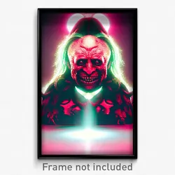 Pixel Art Poster - Gregarious Grotesque (8 Bit Psychedelic Video Game Print)
