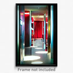 Pixel Art Poster - Bold Hotel (8 Bit Psychedelic Trippy Weird Video Game Print)