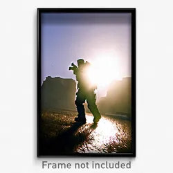 Pixel Art Poster - Slim Battlefield (8 Bit Psychedelic Trippy Video Game Print)
