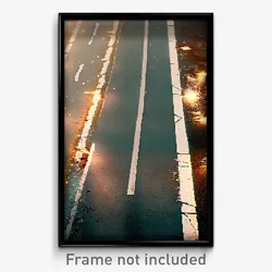 Pixel Art Poster - Damaged Crossroad (8 Bit Psychedelic Trippy Video Game Print)