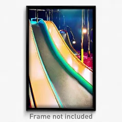 Pixel Art Poster - Shiny Slide (8 Bit Psychedelic Trippy Weird Video Game Print)