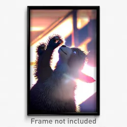 Pixel Art Poster - Fluffy Reaches (8 Bit Psychedelic Trippy Video Game Print)
