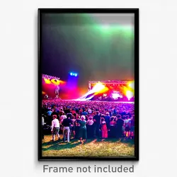 Pixel Art Poster - Cultured Music Festival (8 Bit Psychedelic Video Game Print)