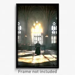 Pixel Art Poster - Stark Monastery (8 Bit Psychedelic Trippy Video Game Print)