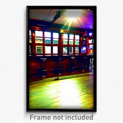 Pixel Art Poster - Vacant Pub (8 Bit Psychedelic Trippy Weird Video Game Print)