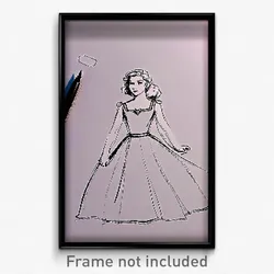 Pixel Art Poster - Gracious Drawing (8 Bit Psychedelic Trippy Video Game Print)