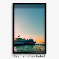 Pixel Art Poster - Vivacious Ferry (8 Bit Psychedelic Trippy Video Game Print)