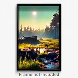 Pixel Art Poster - Major Bog (8 Bit Psychedelic Trippy Weird Video Game Print)