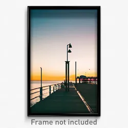 Pixel Art Poster - Thin Pier (8 Bit Psychedelic Trippy Weird Video Game Print)