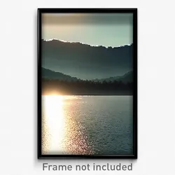 Pixel Art Poster - Calm Fells (8 Bit Psychedelic Trippy Weird Video Game Print)