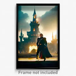 Pixel Art Poster - Made Up Principality (8 Bit Psychedelic Video Game Print)