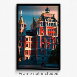 Pixel Art Poster - Monstrous Swedish Architecture (8 Bit Video Game Print)