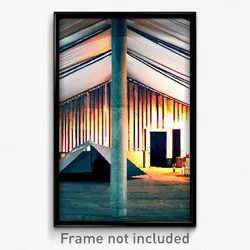 Pixel Art Poster - Concrete Tent (8 Bit Psychedelic Trippy Video Game Print)