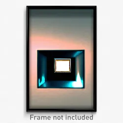 Pixel Art Poster - Square Peephole (8 Bit Psychedelic Trippy Video Game Print)