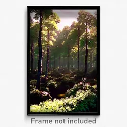 Pixel Art Poster - Wild Copse (8 Bit Psychedelic Trippy Weird Video Game Print)