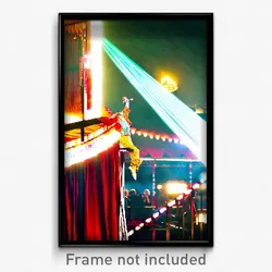 Pixel Art Poster - Pretty Circus (8 Bit Psychedelic Trippy Video Game Print)