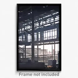 Pixel Art Poster - Humble Factory (8 Bit Psychedelic Trippy Video Game Print)