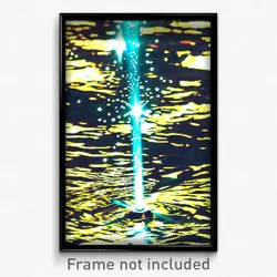 Pixel Art Poster - Sparkling Runoff (8 Bit Psychedelic Trippy Video Game Print)