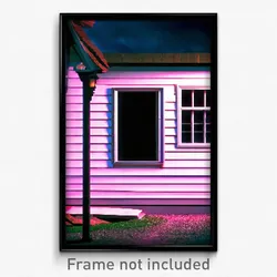 Pixel Art Poster - Villainous Outbuilding (8 Bit Psychedelic Video Game Print)