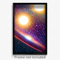 Pixel Art Poster - Sentimental Galaxy (8 Bit Psychedelic Video Game Print)