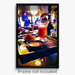 Pixel Art Poster - Spectacular Thai Tea (8 Bit Psychedelic Video Game Print)