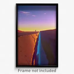 Pixel Art Poster - Distant Crack (8 Bit Psychedelic Trippy Video Game Print)