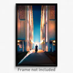 Pixel Art Poster - Massive Parsonage (8 Bit Psychedelic Trippy Video Game Print)