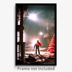 Pixel Art Poster - Grimy Christmas (8 Bit Psychedelic Trippy Video Game Print)