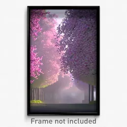 Pixel Art Poster - Muted Spring (8 Bit Psychedelic Trippy Video Game Print)
