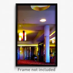 Pixel Art Poster - Noted Hotel Lobby (8 Bit Psychedelic Trippy Video Game Print)