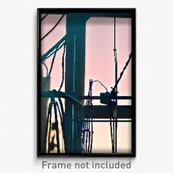 Pixel Art Poster - Accurate Wire (8 Bit Psychedelic Trippy Video Game Print)