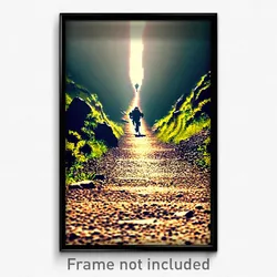 Pixel Art Poster - Brilliant Trail (8 Bit Psychedelic Trippy Video Game Print)