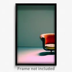 Pixel Art Poster - Warped Chair (8 Bit Psychedelic Trippy Video Game Print)