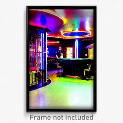 Pixel Art Poster - Unrealistic Bar (8 Bit Psychedelic Trippy Video Game Print)