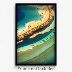 Pixel Art Poster - Huge Reef (8 Bit Psychedelic Trippy Weird Video Game Print)