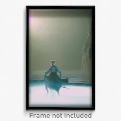 Pixel Art Poster - White Mere (8 Bit Psychedelic Trippy Weird Video Game Print)