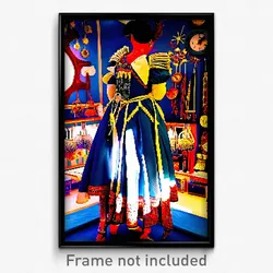 Pixel Art Poster - Elaborate Haberdashery (8 Bit Psychedelic Video Game Print)